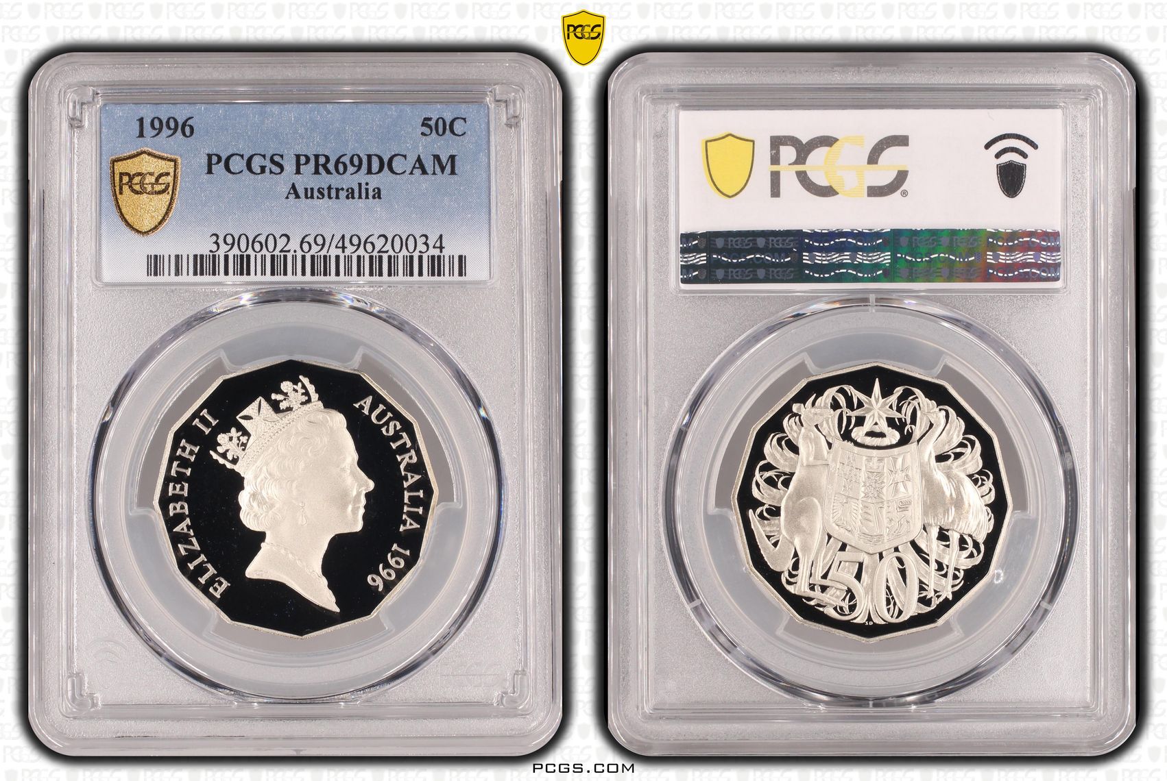 Fifty Cent, 1996, PCGS PR69DCAM