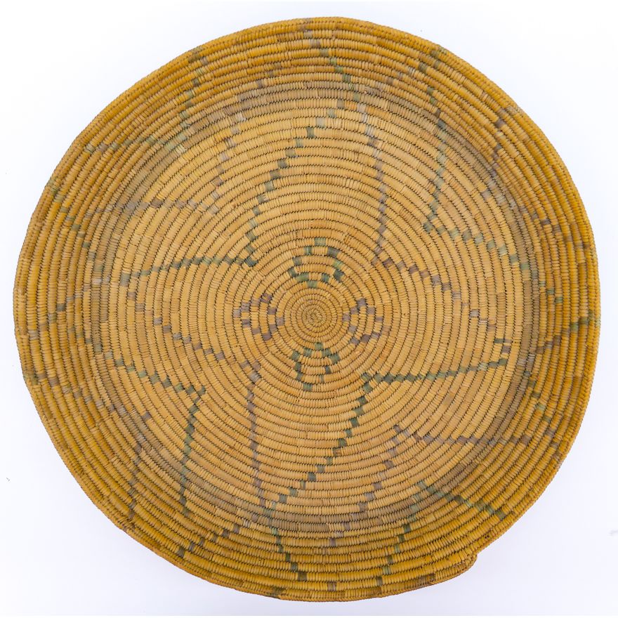Old Indian Basket Large Star Motif Tray