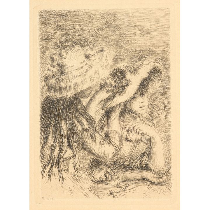 Pierre Auguste Renoir 'Hat Secured with Pin'