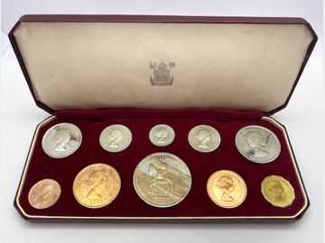 1953 ELIZABETH II CORONATION CUPRO-NICKEL PROOF SET IN CASE OF ISSUE