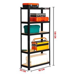 Rhino Racking 180x90x30cm 5 Tier Storage Shelving 200Kg Galvanised |
