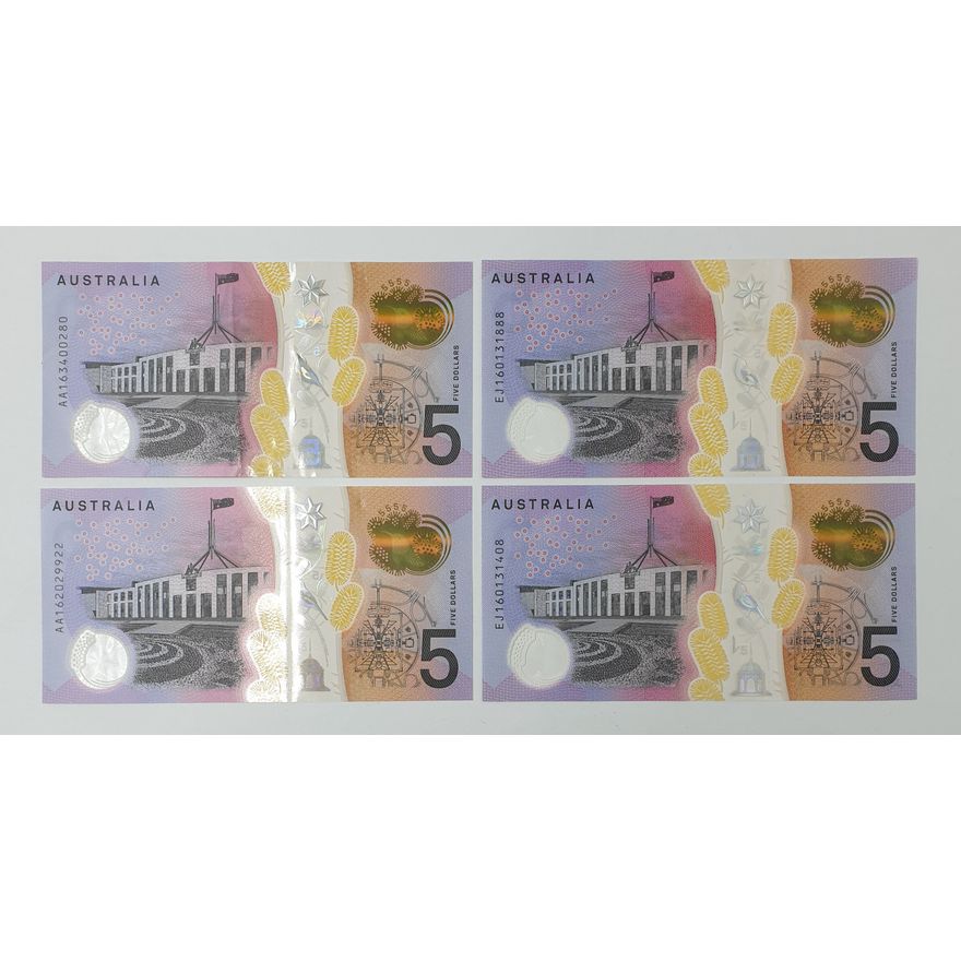 FIRST & LAST PREFIX - Aus. S/F $5 Notes