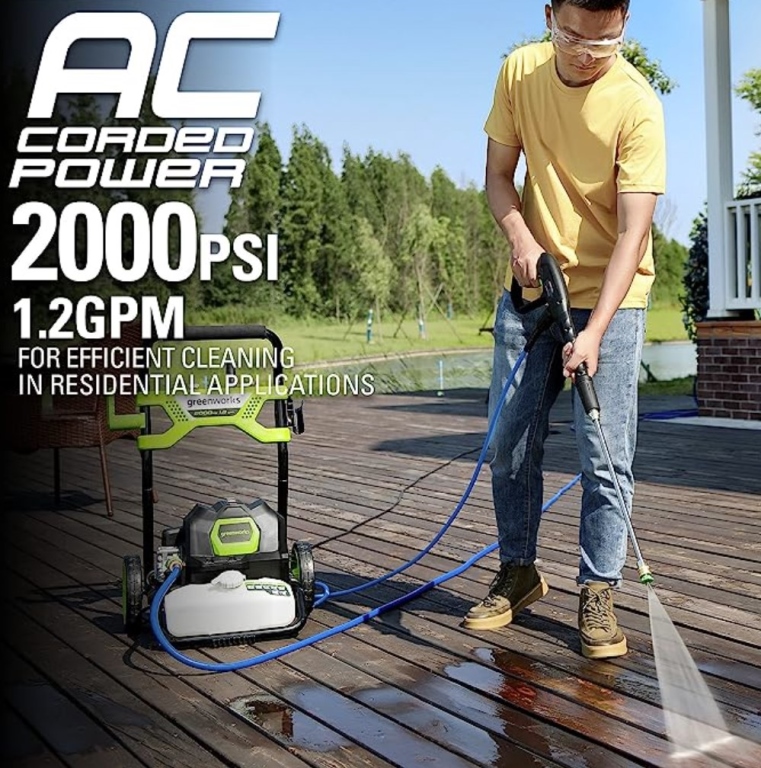 Greenworks 2000 PSI Pressure Washer Vanzant Auctions