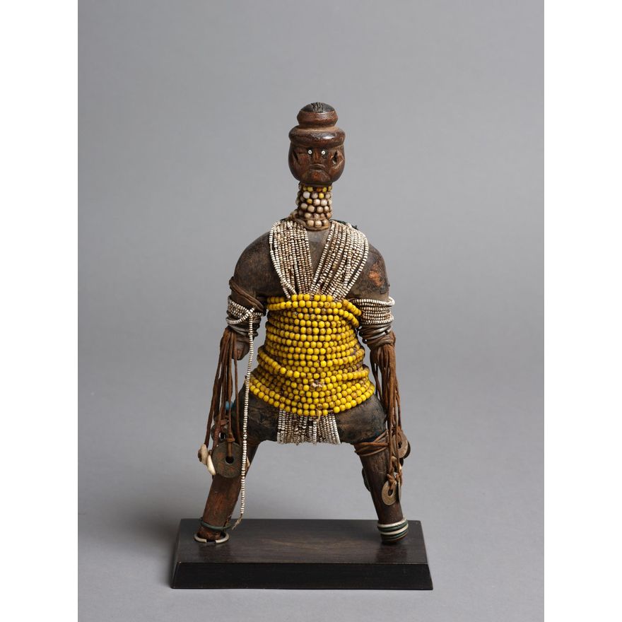 A decorative African standing figure