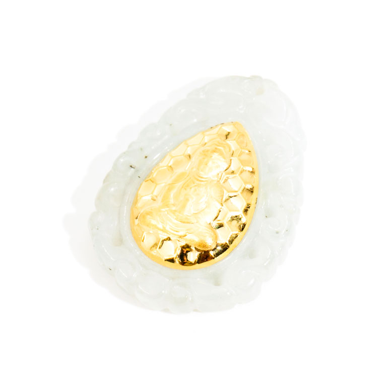 24ct Jade Pendant,