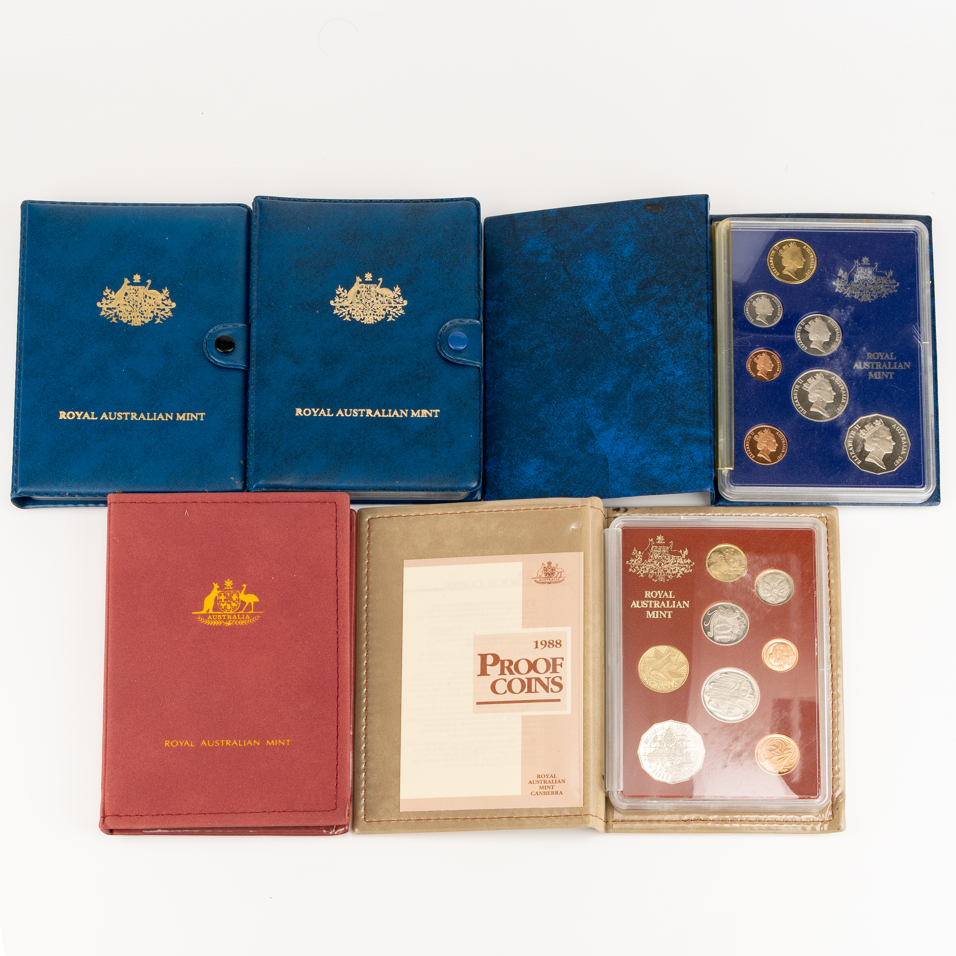214 · Elizabeth II, One Cent - Two Dollars, 1985 - 1989, FDC