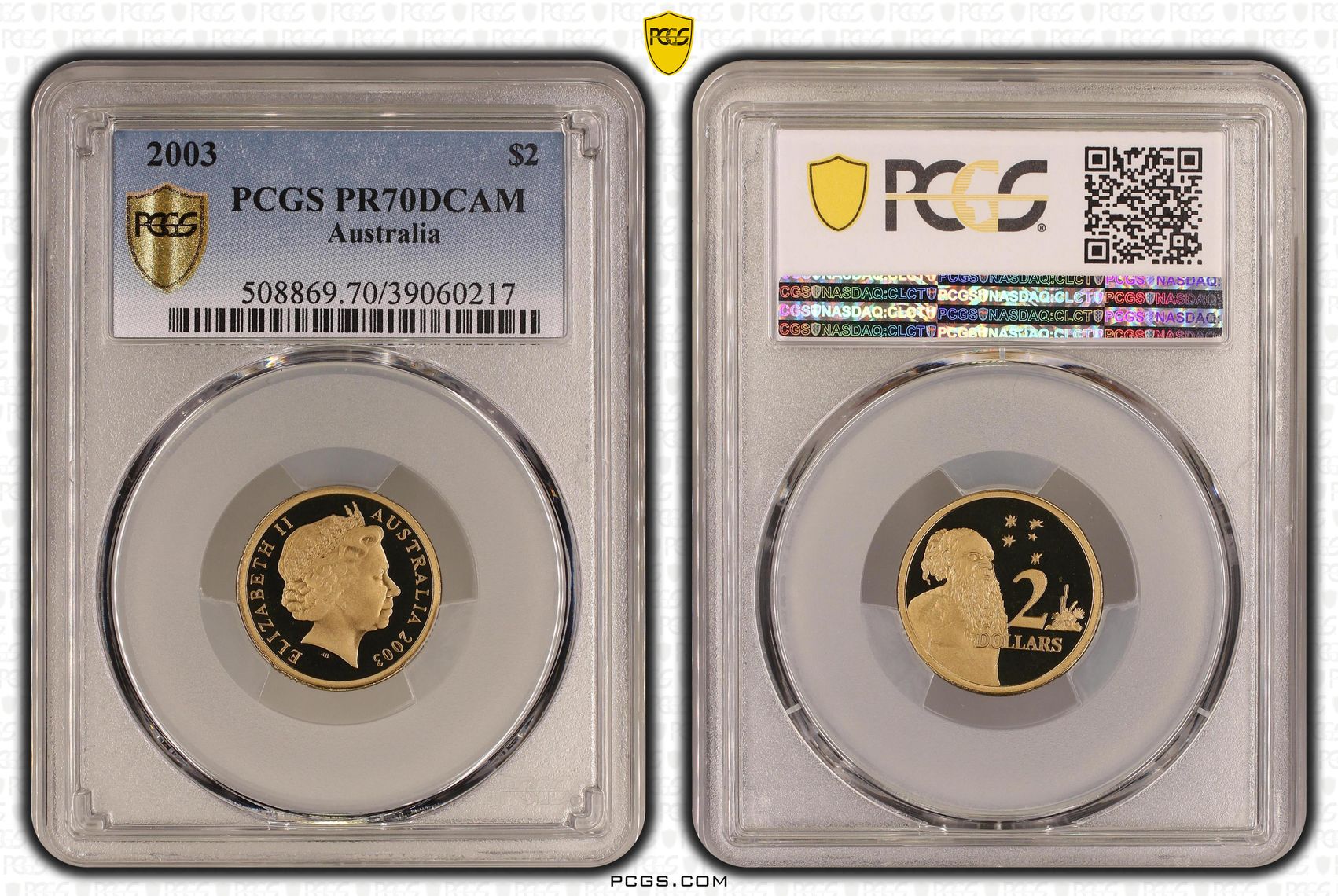 2003 Australia Two Dollar, $2 PCGS - PR70DCAM POP 9/0 -217
