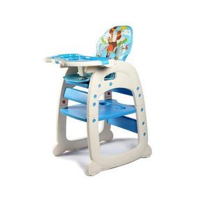 MamaKids Convertible Baby Feeding Chair to Toddler Table Chair Grey |