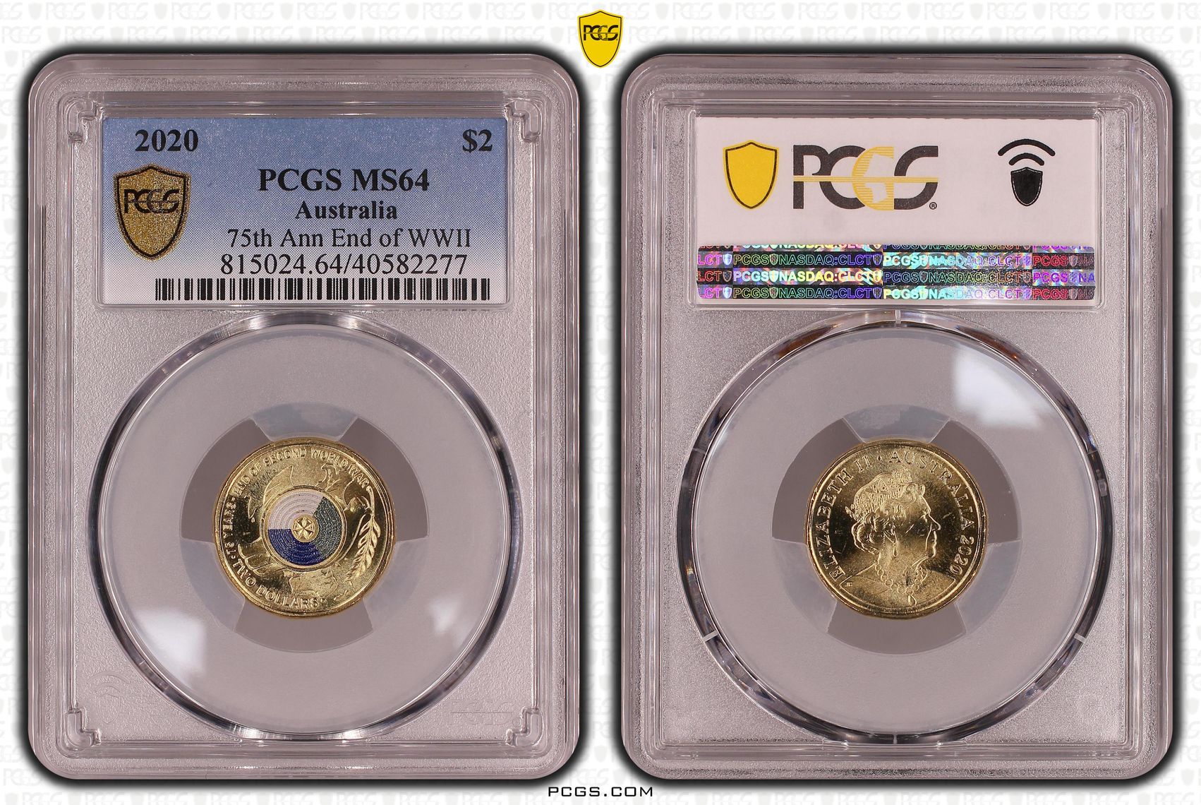 75th Ann End of WWII, Two Dollar, 2020, PCGS MS64
