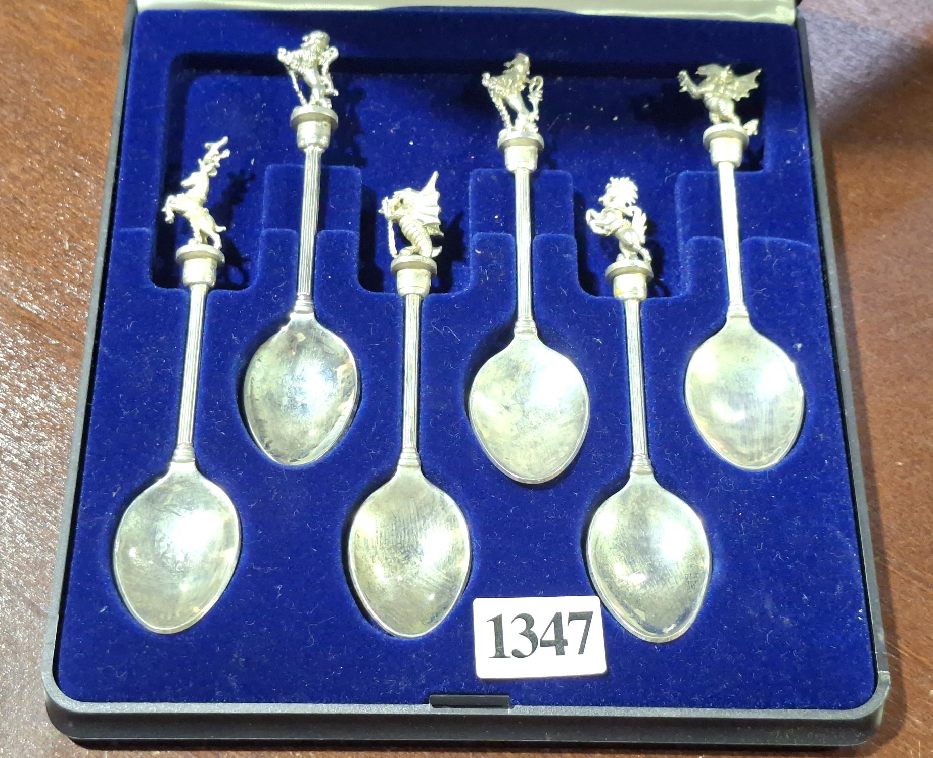 1347 · ENGLISH ARMORIAL SPOON SET