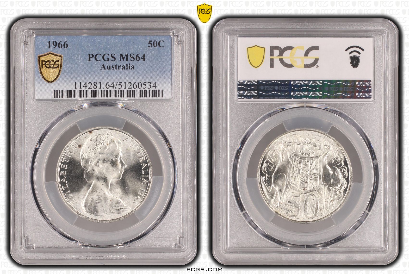 Fifty Cent, 1966, PCGS MS64