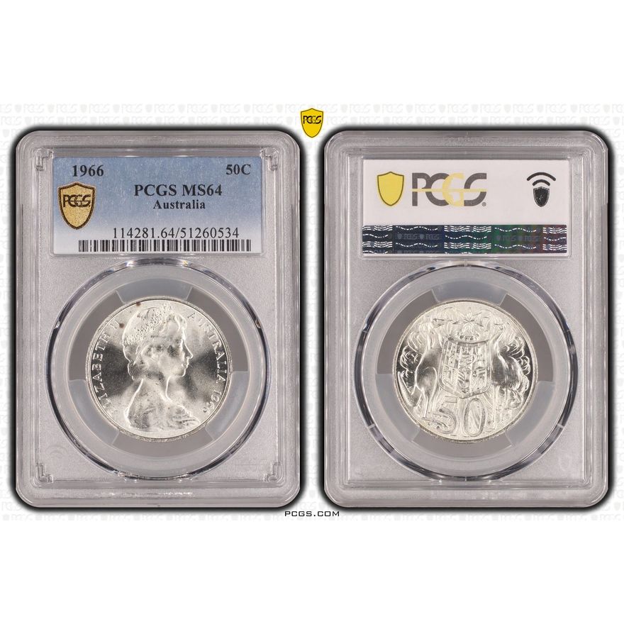 Fifty Cent, 1966, PCGS MS64