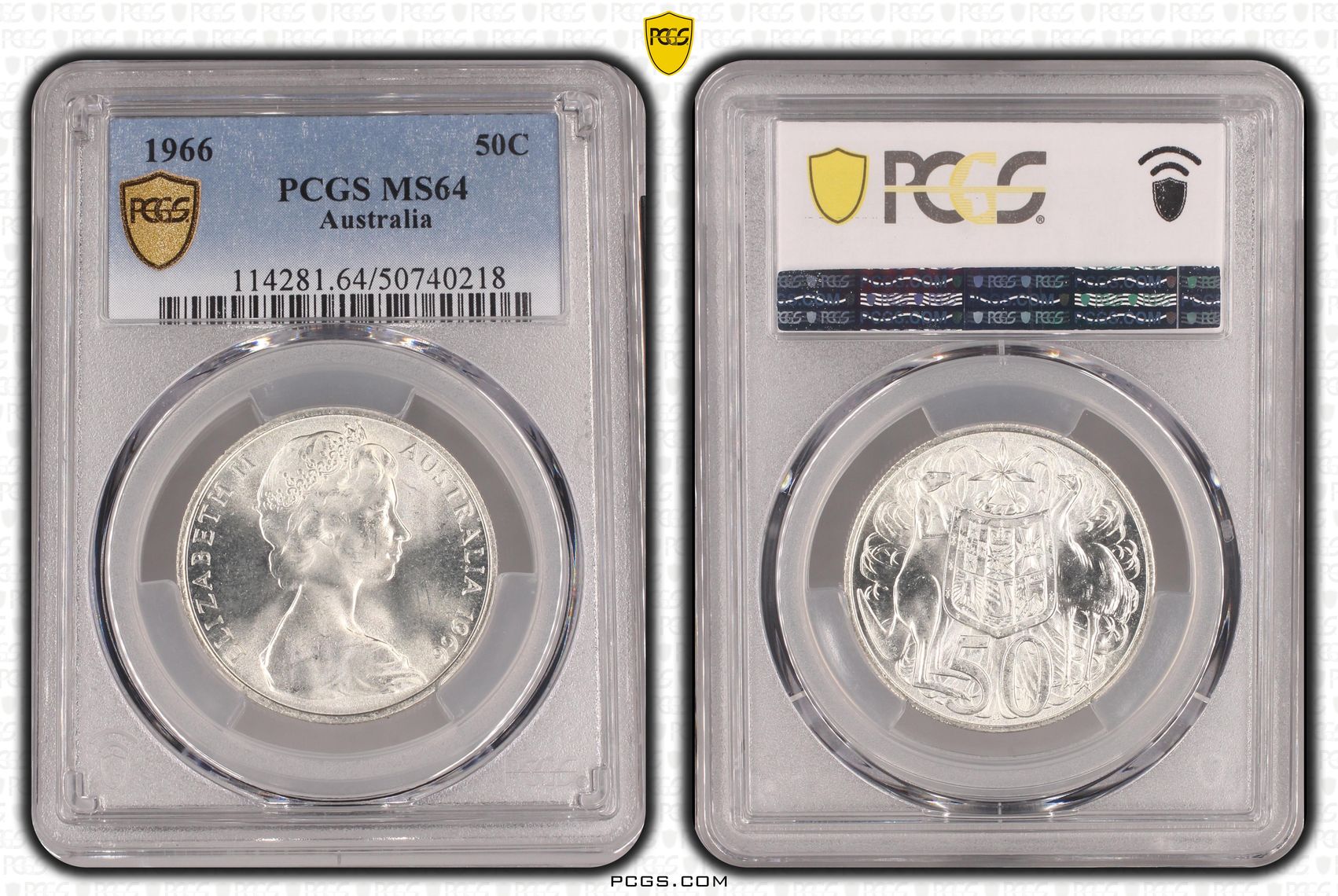 Fifty Cent, 1966, PCGS MS64
