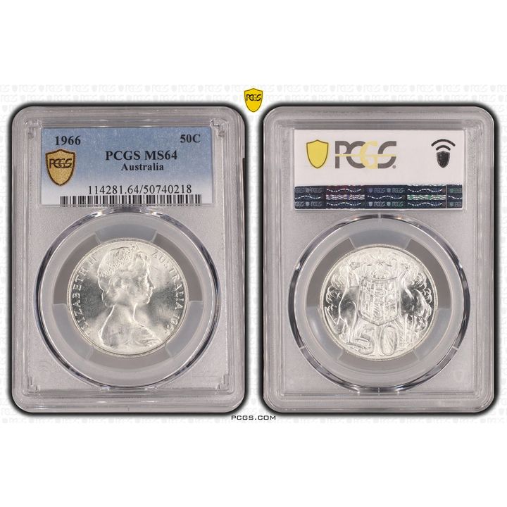 Fifty Cent, 1966, PCGS MS64