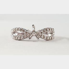 18CTWHITE GOLD DRESS RING WITH 0.260CT DIAMONDS - 51929/3470