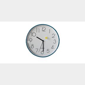 Modern Style Ticking Noise Digital Wall Clock Living Room - 30cm - Powder Blue
