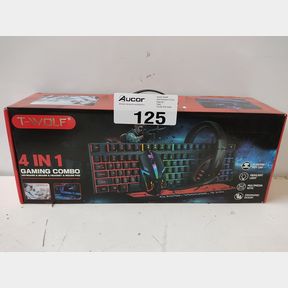 T-WOLF TF850 5 IN 1 GAMING COMBO SET - HEADSET MOUSE KEYBOARD GAMING MOUSE PAD SPEAKER - F7 KEY IS MISSING