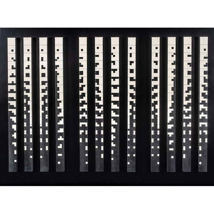 Ryszard Winiarski | Seria 12 prac Vertical game 4x4, 1981
