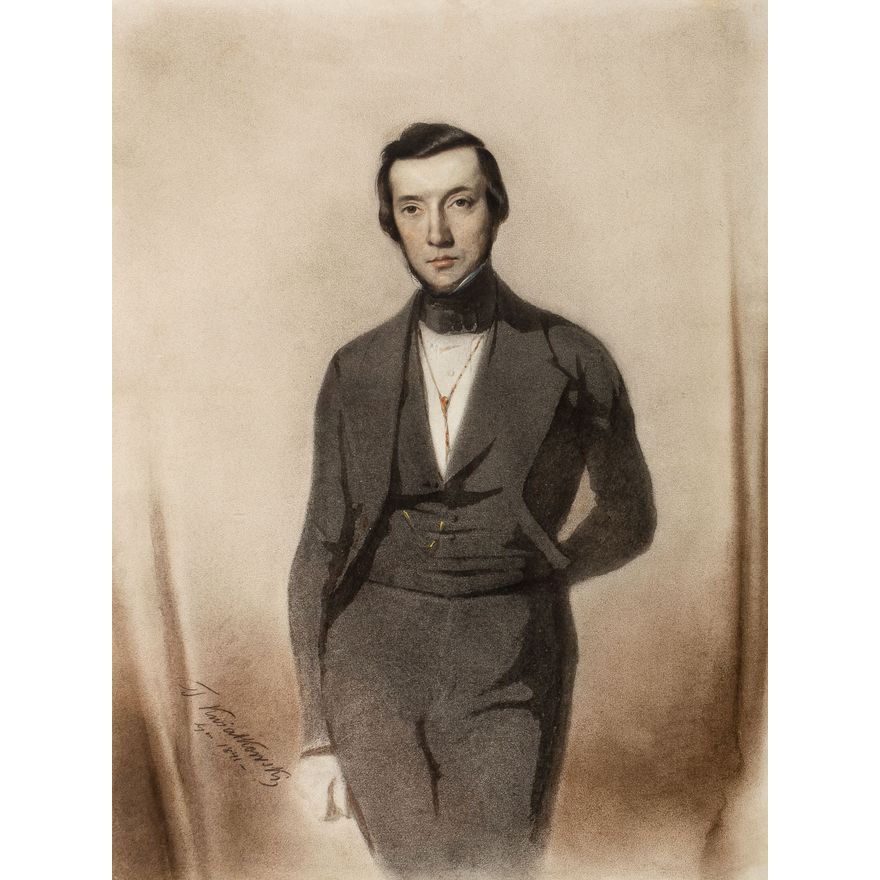 Teofil Kwiatkowski | Portret mężczyzny, 1841 r.
