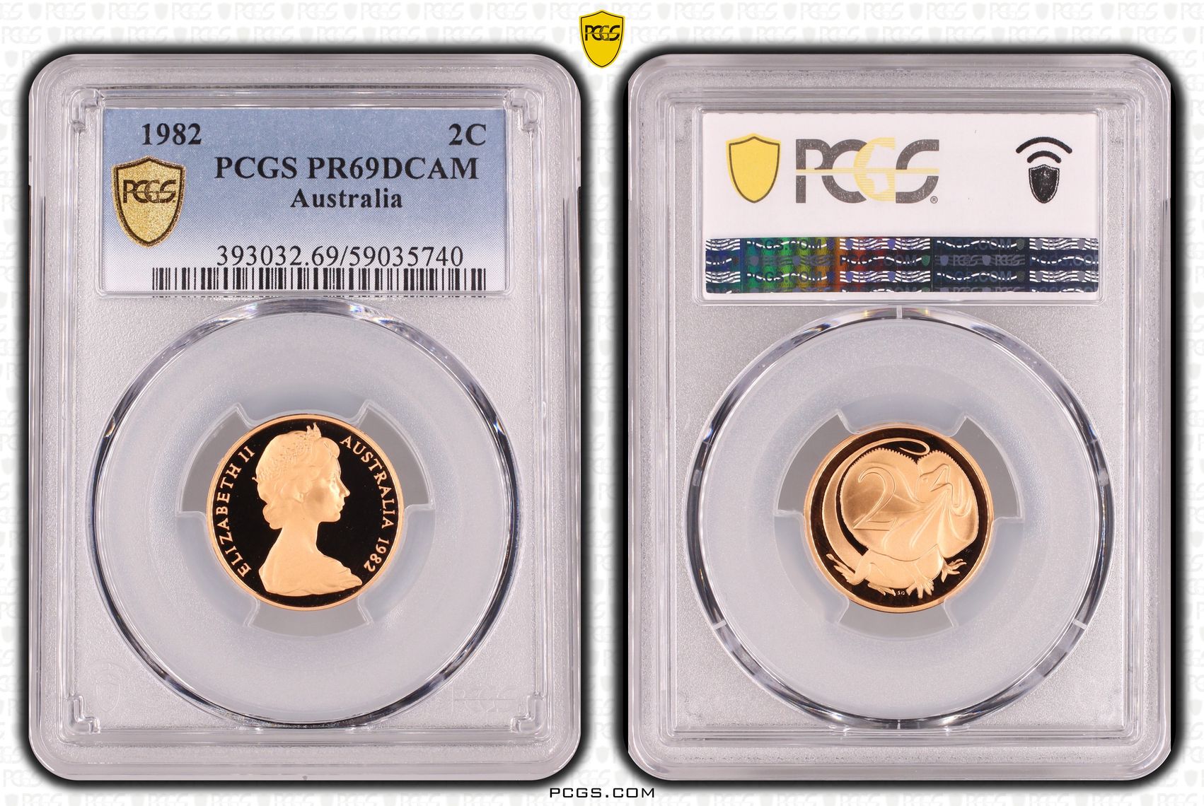 Two Cent, 1982, Pcgs Pr69dcam