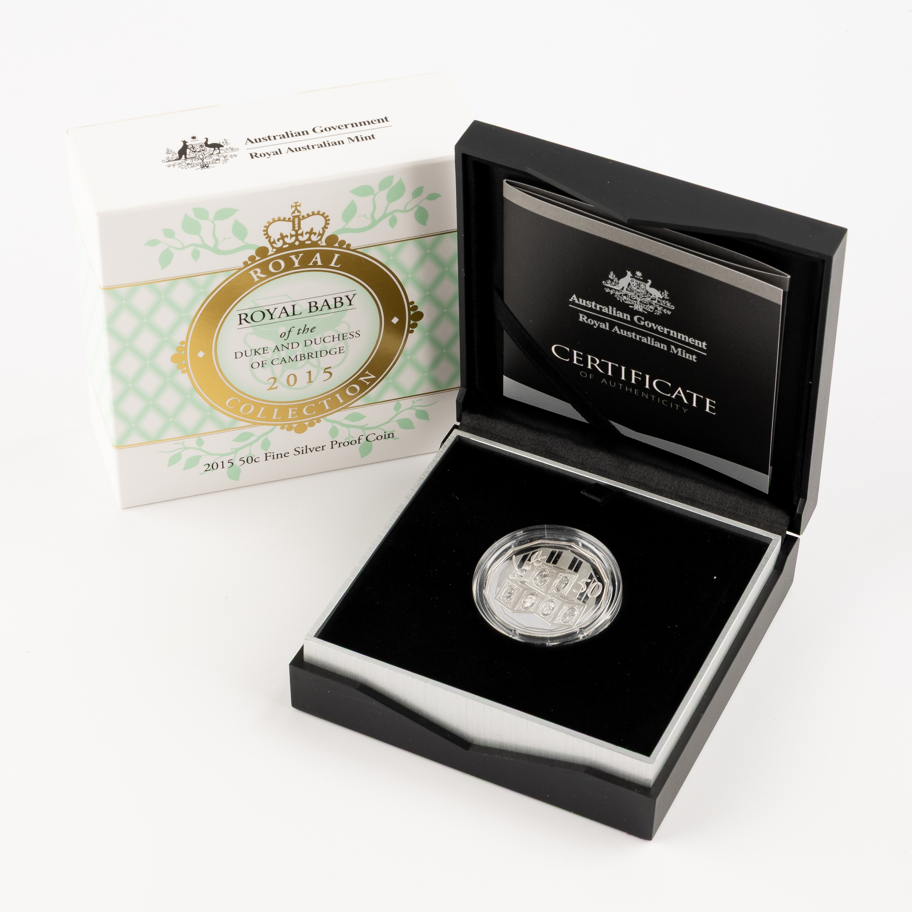 25 · Elizabeth II, Royal Collection - Royal Baby, Fifty Cents, 2015,  FDC