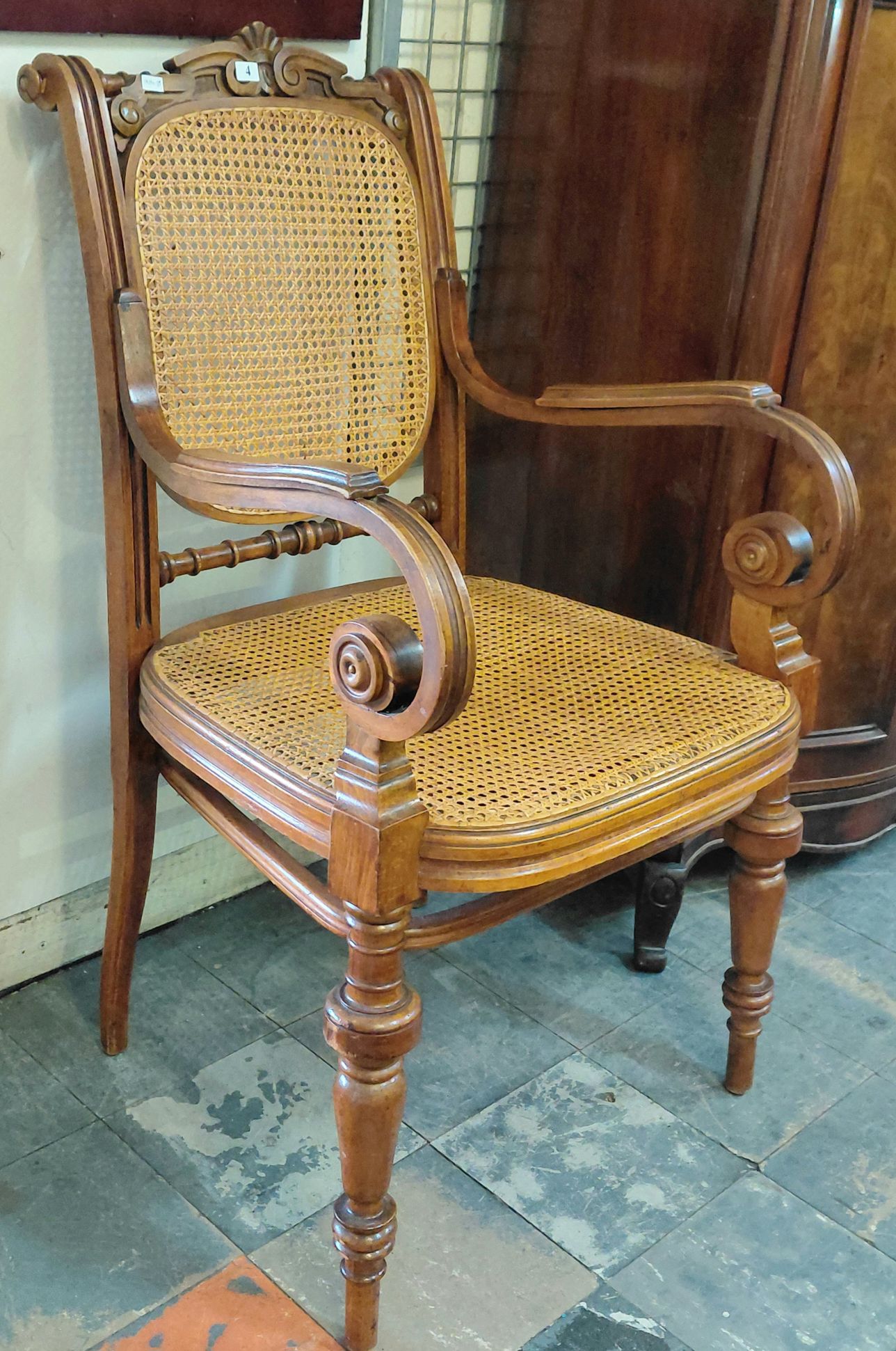 4 · PAIR OF ANTIQUE ARMCHAIRS