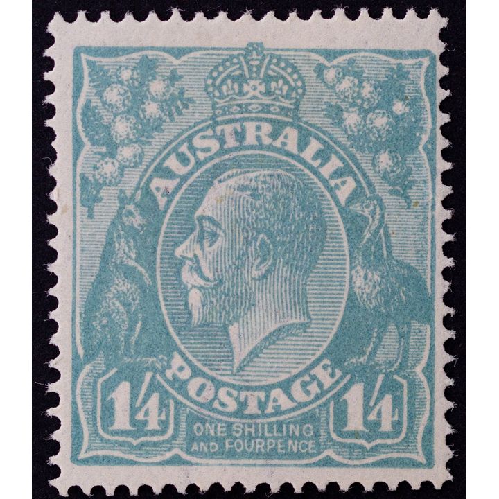 Single Watermark, One Shilling & Fourpence, 1920, Fine