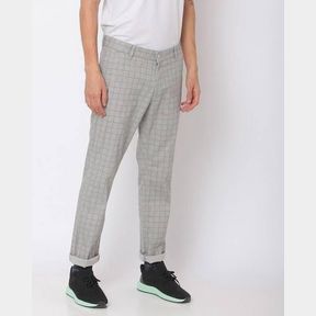 COTTON ON: SKINNY GREY CHECK CHINOS (SIZE:34/86) - 51648/2008