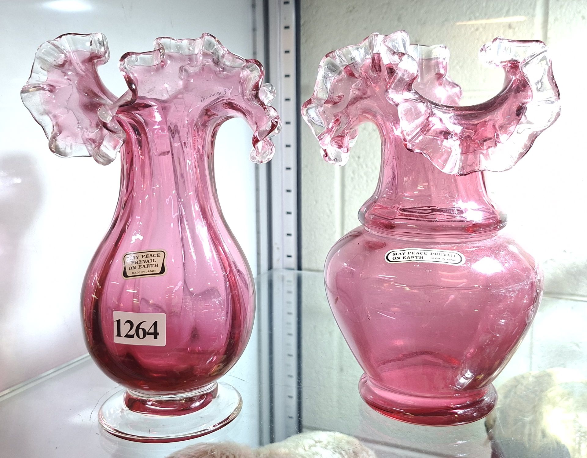 Cranberry Glass Vases