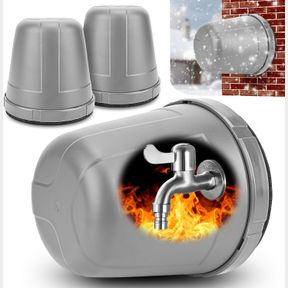 2PACK OUTDOOR FAUCET COVERS,SPIGOT COVER FOR WINTER,PLASTIC FAUCET COVER FOR FREEZE PROTECTION,OUTSIDE INSULATED HOSE COVER BIB PR