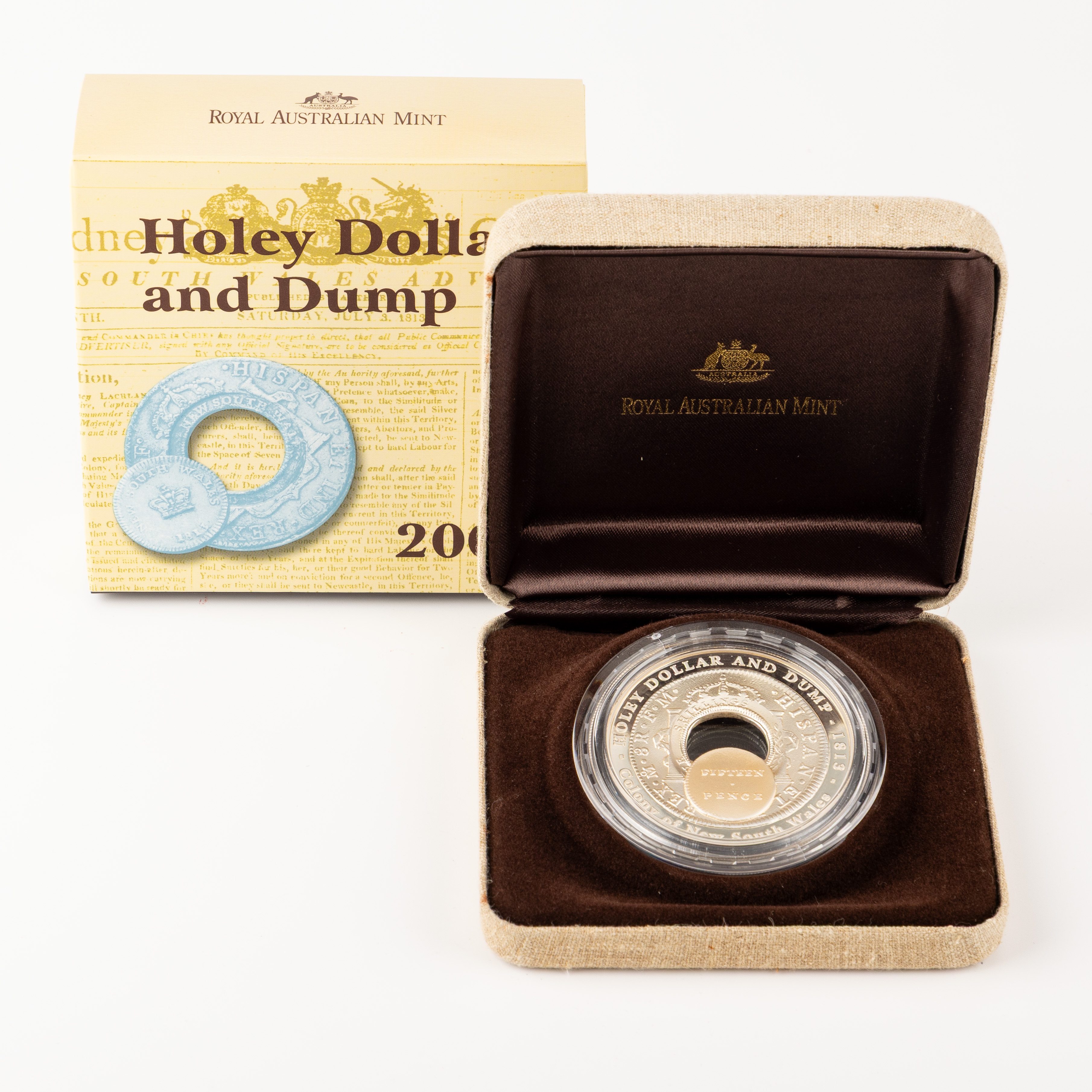 Holey Dollar and Dump Silver Proof Coin, One Dollar, 2003