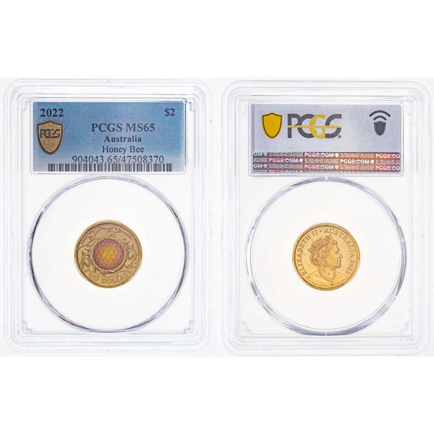 Honey Bee, Two Dollar, 2022, PCGS MS 65