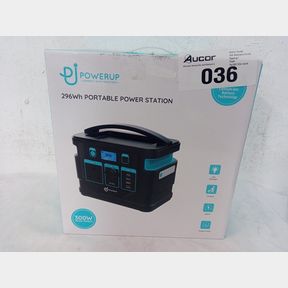 POWERUP 300W UPS PORTABLE POWER STATION WITH 3 PRONG PLUG - 296WH 80000MAH LITHIUM-ION BATTERY CAPACITY LIGHTWEIGHT AND PORTABLE