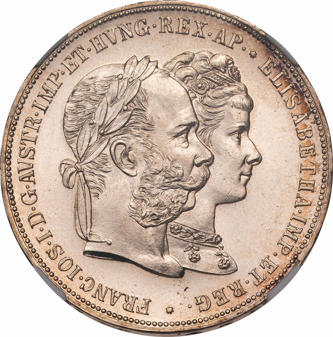 オーストリア-Austria. NGC MS64. 未使用. UNC. フランツ・ヨーゼフ1