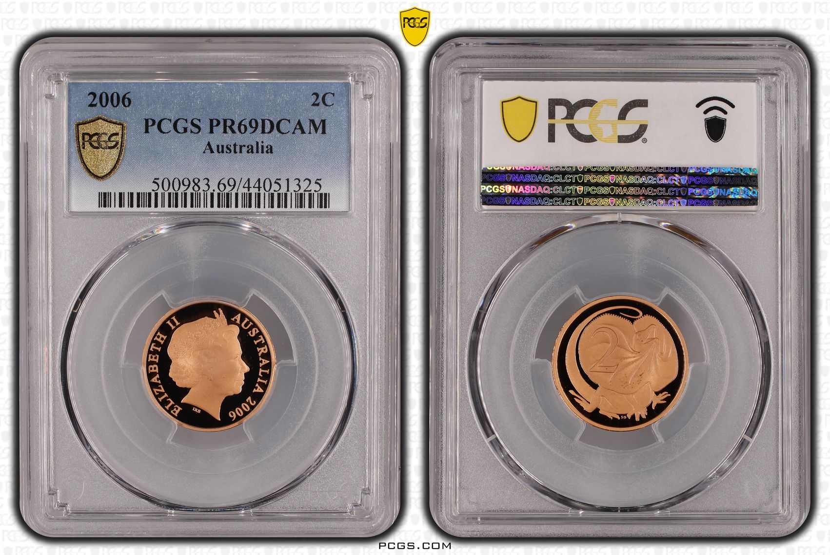 Elizabeth II, Two Cent, 2006, PCGS PR69DCAM