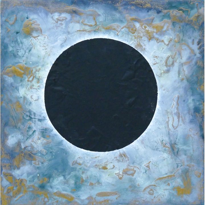 Neil Meitzler ''Mystic Moon'' Casein and Impasto on Canvas
