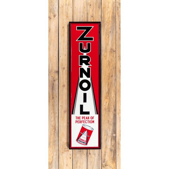 Zurnoil "The Peak of Perfection" w/ Logo Single Sided Tin Embossed Metal Sign TAC 8.9