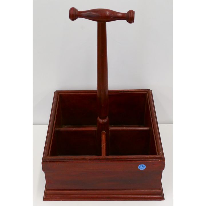 Indonesian Mahogany Wine Caddy 19''x13''