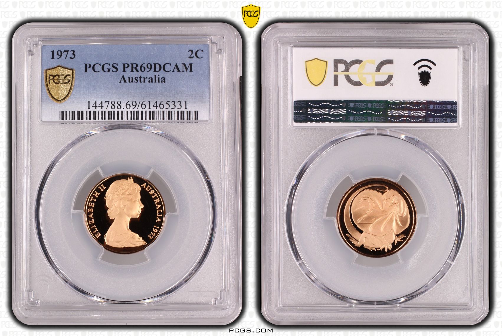 Two Cent, 1973, Pcgs Pr69dcam