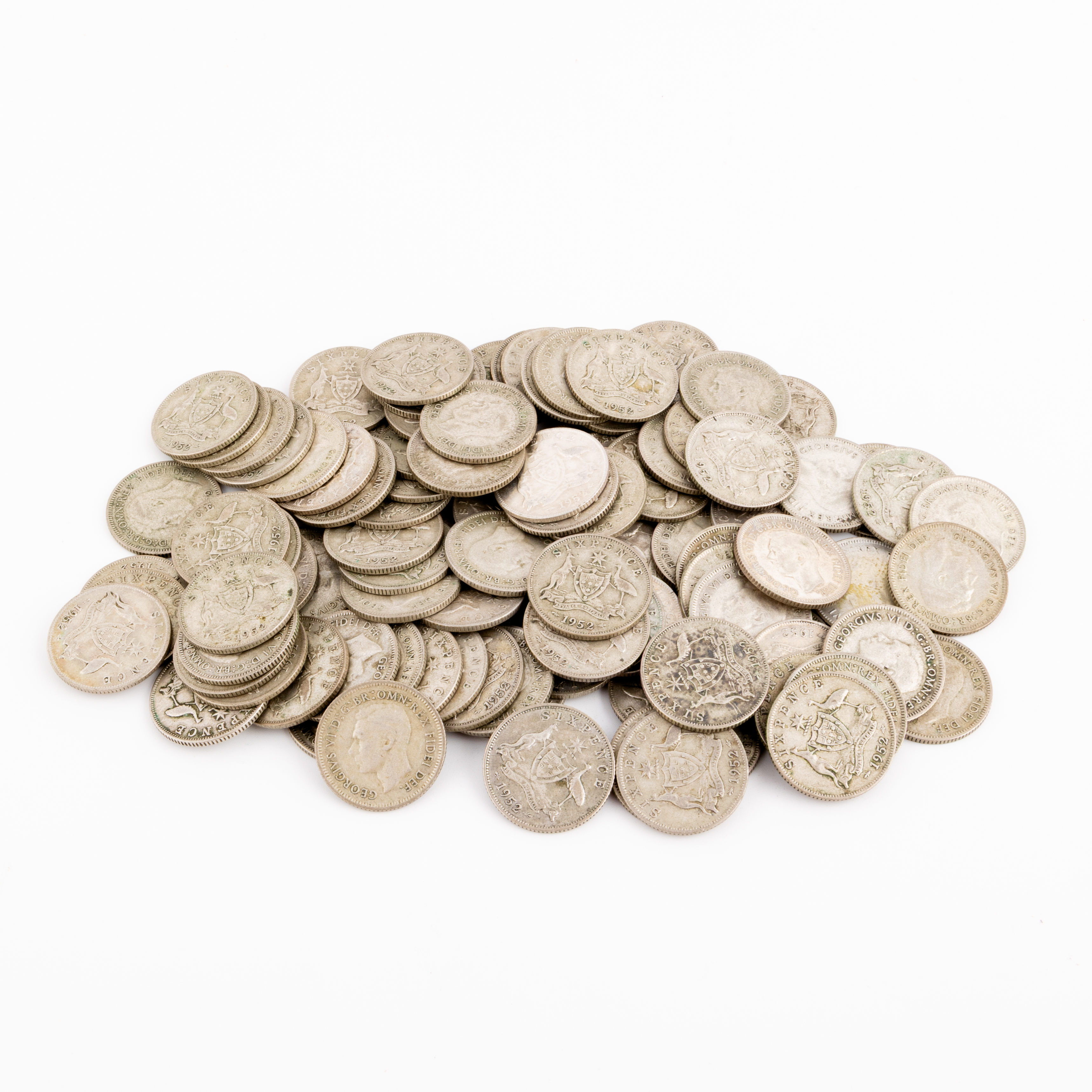 George VI, Sixpence, 1952, F - VF