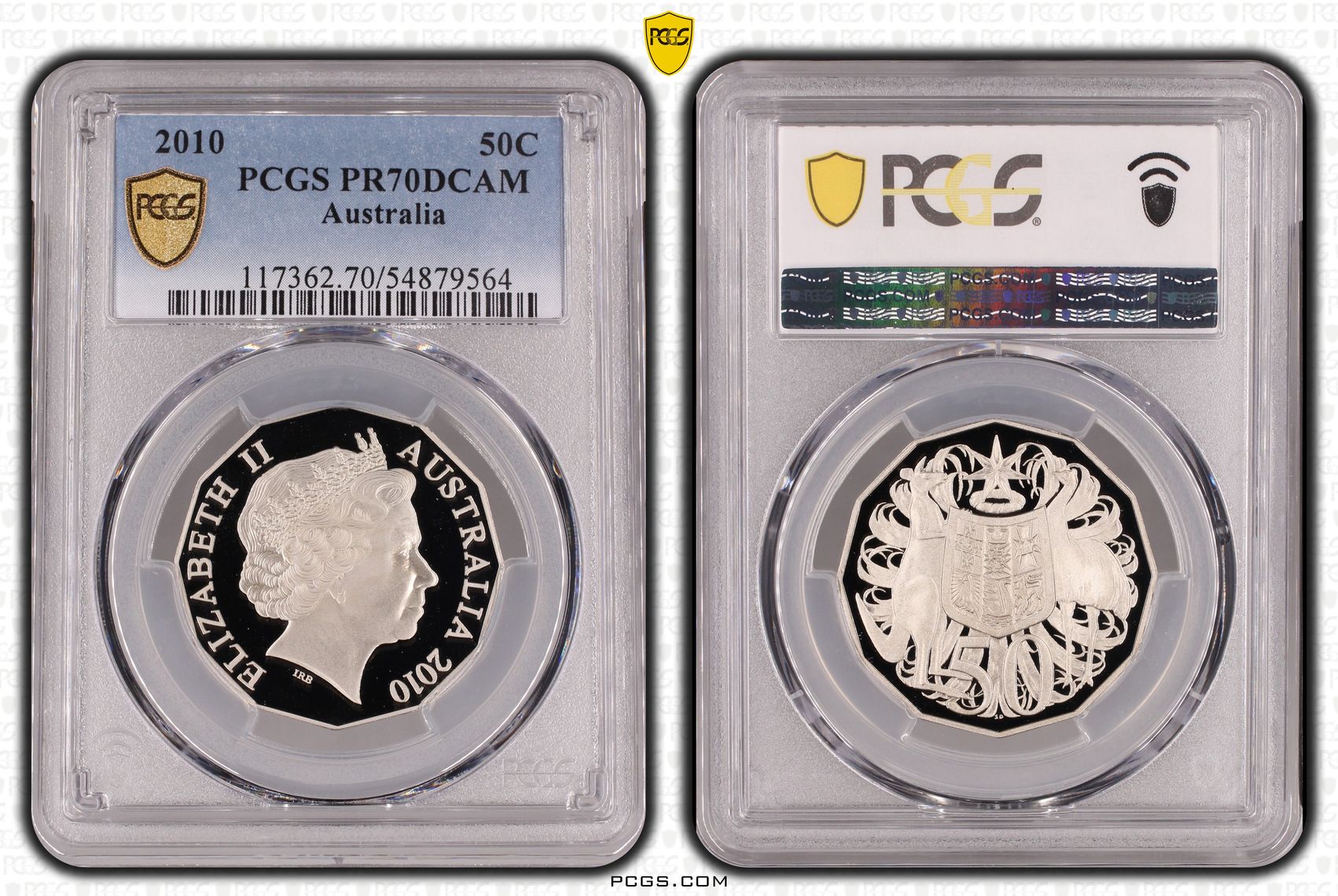 Fifty Cent, 2010, PCGS PR70DCAM