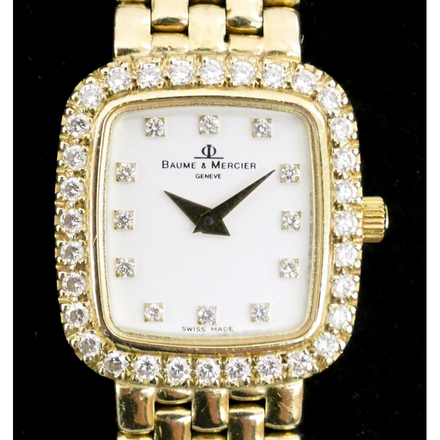 Lady's Baume & Mercier 14k Diamond Wristwatch