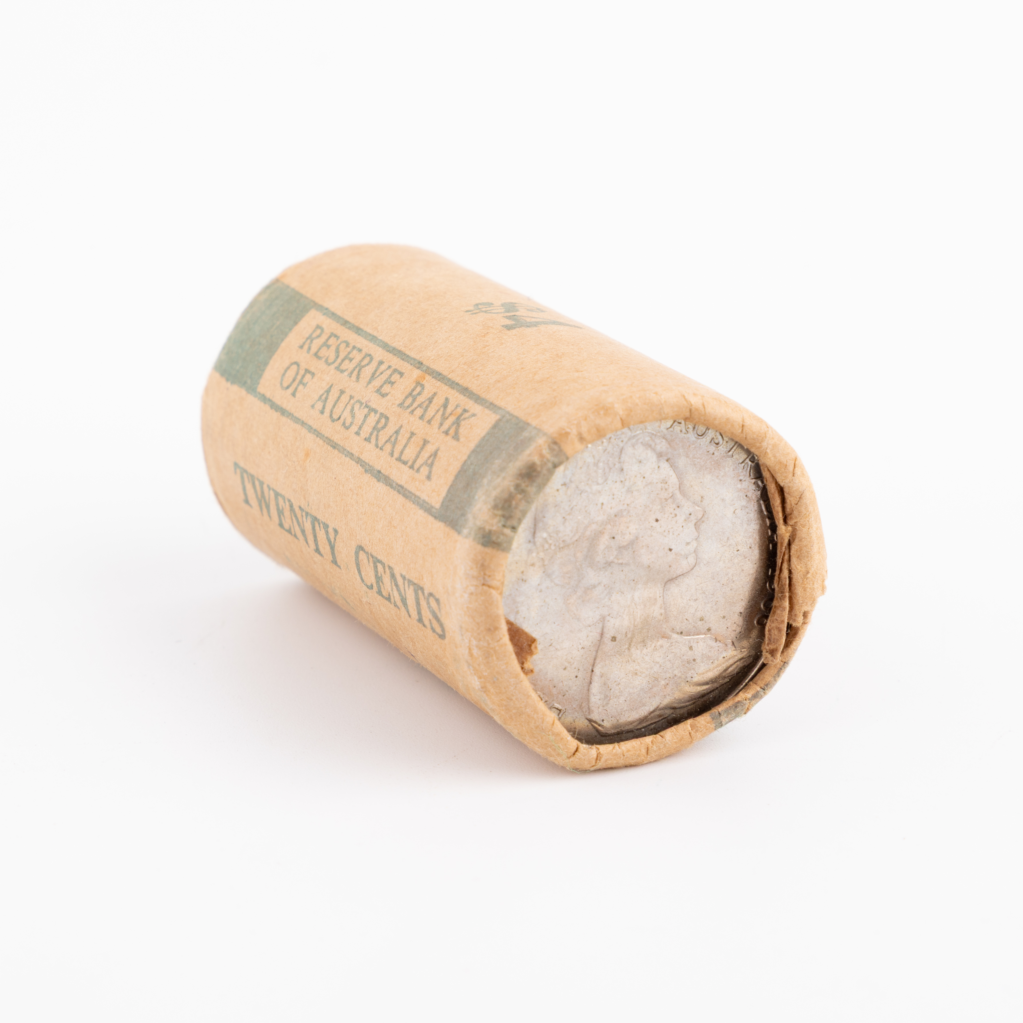 Elizabeth II, Coin Roll, Twenty Cents, 1966,