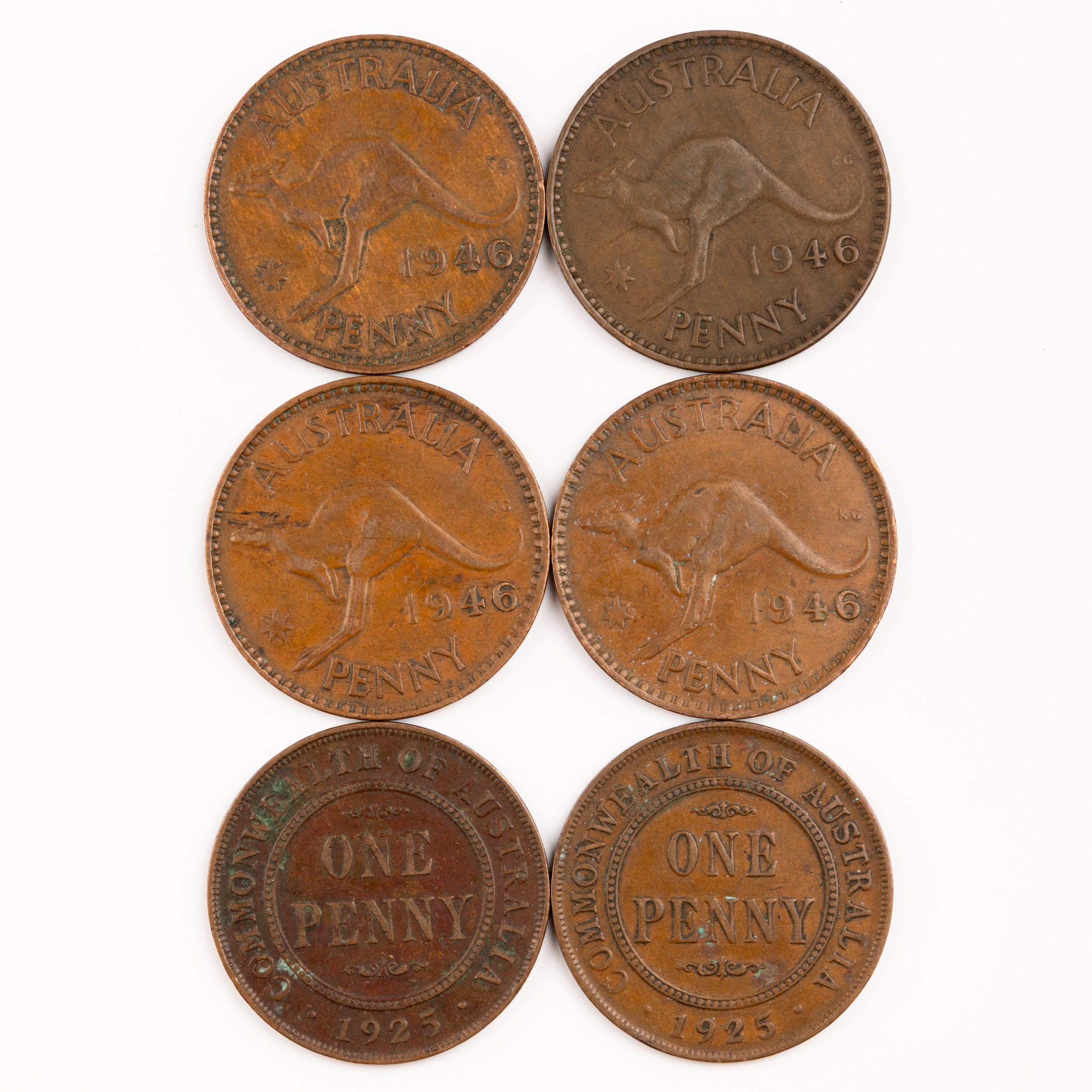 George V - George VI, Penny, 1925 - 1946, aFine - VF