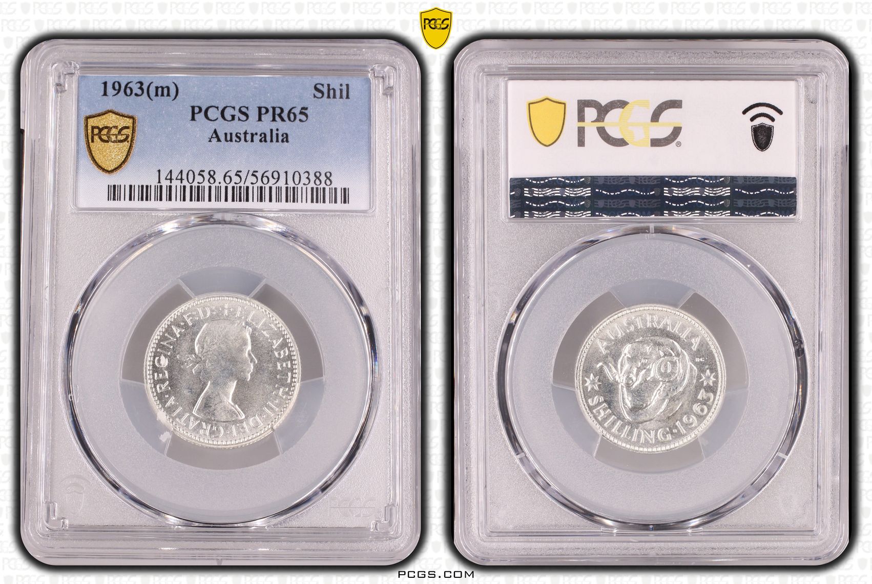 Shilling, 1963(m), PCGS PR65