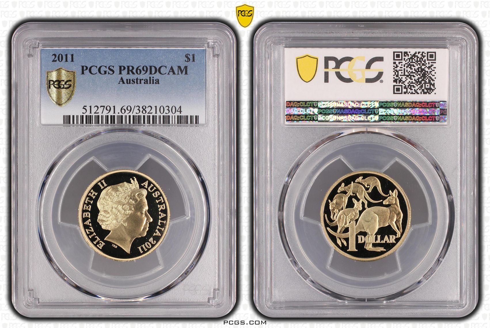 385 · 2011 Australia One Dollar, $1 PCGS - PR69DCAM -304