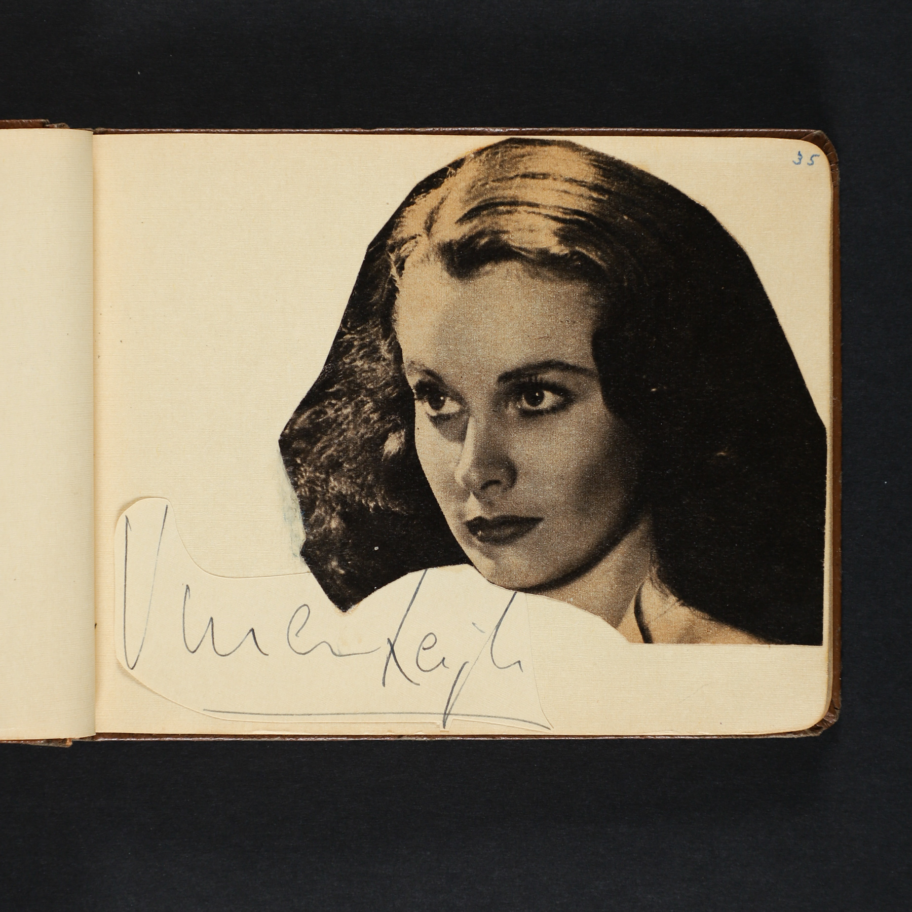 Babe Ruth Autograph in Album w/ Vivien Leigh, Laurence Olivier, Bob ...
