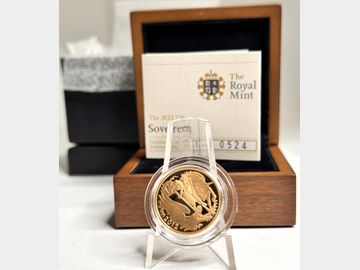 2012 ELIZABETH II DIAMOND JUBILEE PROOF GOLD SOVEREIGN