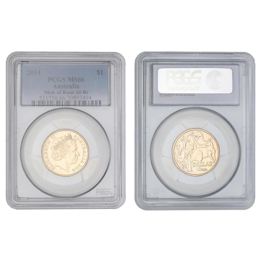 Elizabeth II, , One Dollar, 2014, PCGS MS66