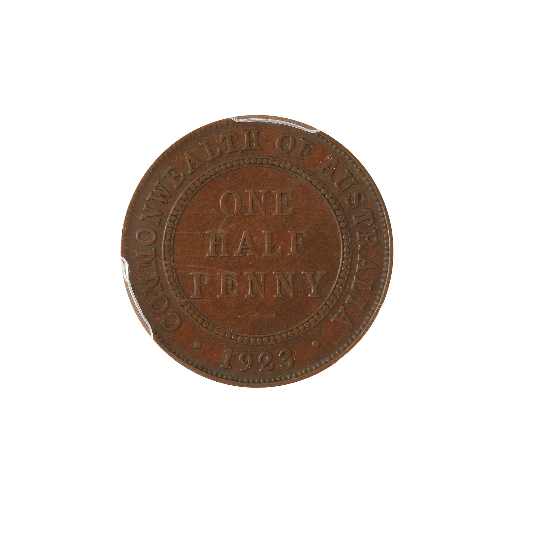 George V, Halfpenny, 1923, AU 50